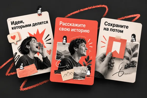 Русскоязычные карточки для соцсетей: идеи, которыми делятся, история и сохранение публикации